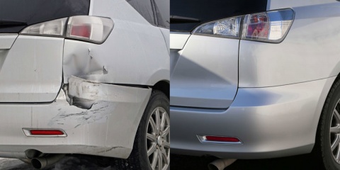 collision repair before and after